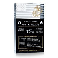 Marine Corps Retirement Plaque