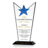 Star Crystal Customer Service Excellence Award Plaque