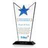 Crystal Star Employee Achievement Award Plaque