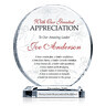 Boss Appreciation Crystal Award – Tribute to Leadership Excellence