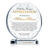 Crystal Boss Appreciation Plaque – Thank You Gift for Leadership & Mentorship