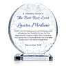 “Best Boss Ever” Crystal Plaque – Personalized Boss’s Day Gift