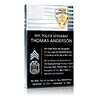 Police Sergeant Retirement Plaque – Personalized Crystal Gift for Police Officers