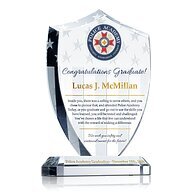 Shield Police Graduation Gift | Crystal Central