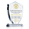 Police Dispatcher Retirement Plaque – Custom Crystal Shield Award