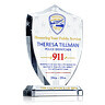 911 Dispatcher Retirement Plaque – Personalized Crystal Shield Award