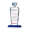 Crystal Corporate Executive and Board Member Recognition Award Plaque