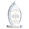 Flame Crystal Retirement Plaque for Employee, Coworker