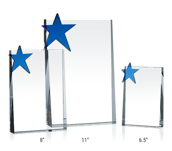Vertical Crystal Plaques