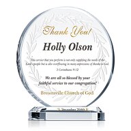 Circle Appreciation Gift Plaques 