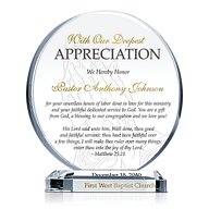 Circle Appreciation Gift Plaques | Crystal Central