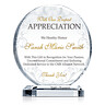 Circle Appreciation Gift Plaques | Crystal Central