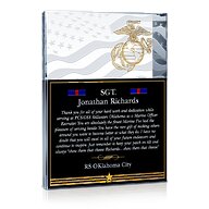 Thank You Marines! Plaque