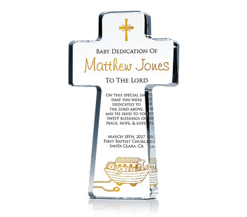Cross Keepsake for Dedication