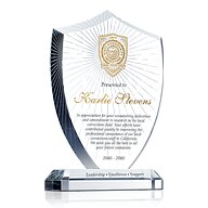 Law Enforcement Shield Plaque