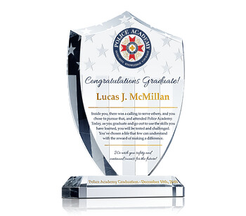 Police Academy Graduation Quotes, Wishes and Gift Plaque Wording Idea