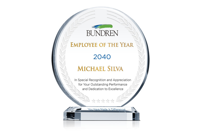 Circle Employee Appreciation Award Plaque