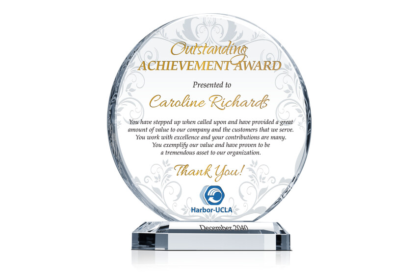 Circle Employee Appreciation Award Plaque