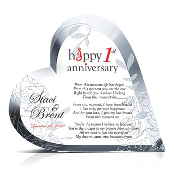 Pirantin 1st Anniversary Scrapbook Engraved with 'Year One of Our Love  Story' Celebrate Your 1st Year